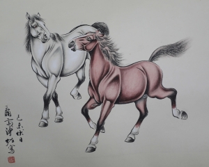 双骏图(4)